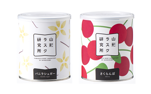 山形ラスク研究所 山形小麦ラスク 4缶セット (バニラ、さくらんぼ、ミックスフルーツ、りんご) 『菓子工房 白いくも』 山形県 南陽市 [1197]