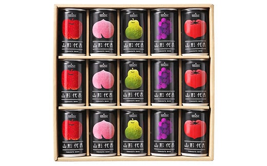 ストレート果汁100%ジュース 「山形代表ジュース」 15本入り×2箱 『山形食品(株)』 JA山形おきたま ジュース ストレート 山形代表 旬 果物 果汁100％ 無添加 セット 詰合せ りんご 青りんご もも ラ・フランス 柿 ぶどう トマト 山形県 南陽市 [36]