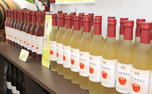 大浦葡萄酒 フルーツワイン 「リンゴワイン・サクランボワイン」500ml×2本セット 『(有)大浦葡萄酒』 ワイン 甘口 山形県 南陽市 [1945]