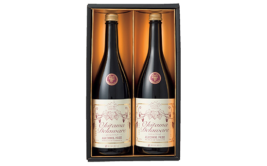 【山形の極み】山形県置賜産 ノンアルコール赤ワイン 720ml×2本 おきたま デラウェア アルコールフリー 山形県 南陽市 [2678]