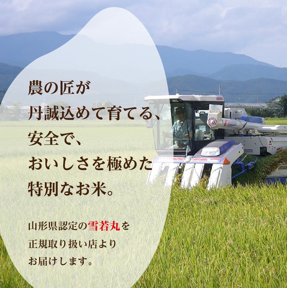 【令和6年産米】2025年1月前半発送 雪若丸15kg（5kg×3袋） 山形県産 【丹野商店】