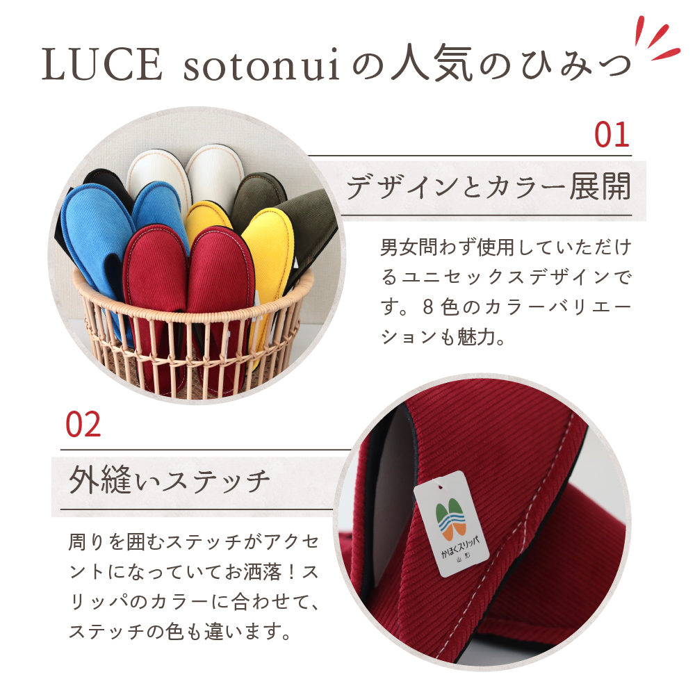 ☆ブルー・Mサイズ☆ LUCE sotonui（ルーチェ）