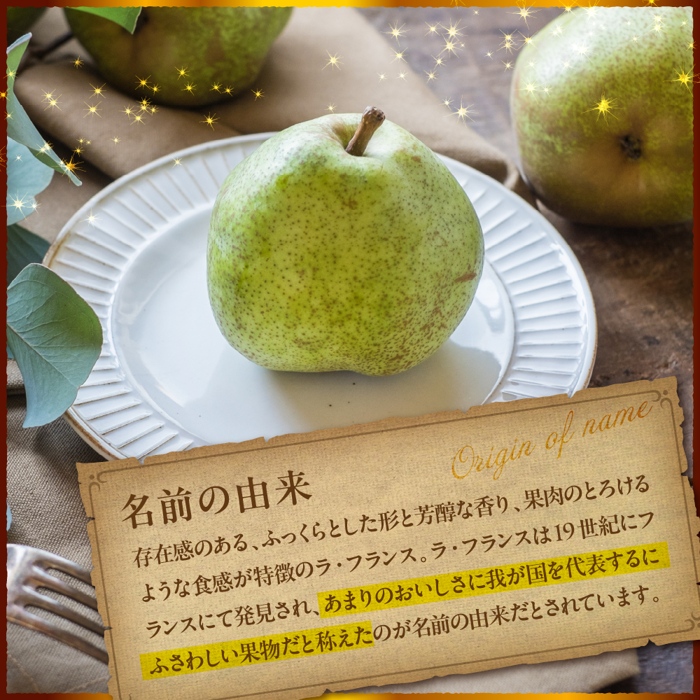 【令和8年産】食べ頃がわかる！ 洋梨「ラ・フランス」 特秀 約5kg 山形県河北町産 【河北町観光物産協会】　ka002-003-r8