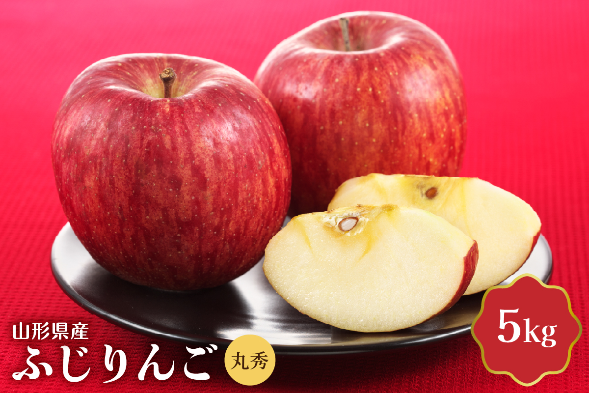 【令和8年産】ふじりんご 5kg 丸秀 山形県産 【JAさがえ西村山】 山形県 河北町 贈答 ふじ 農協 りんご 林檎 ギフト ka008-018e-r8