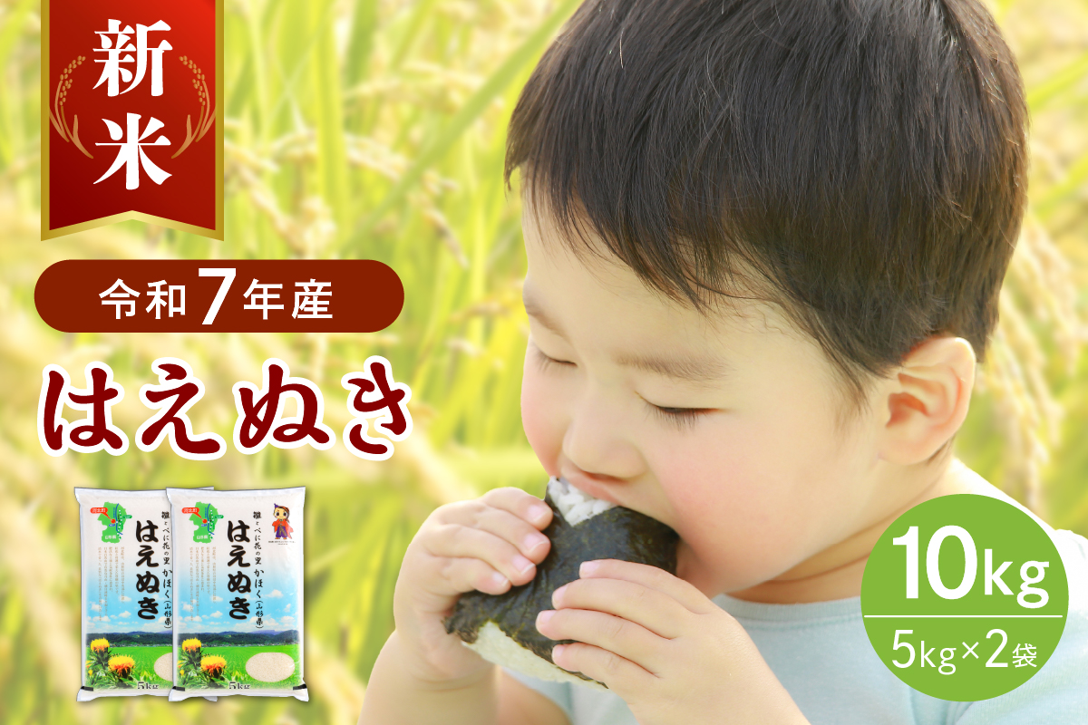 【令和7年産米】2025年10月下旬発送 はえぬき10kg（5kg×2袋）山形県産 【JAさがえ西村山】