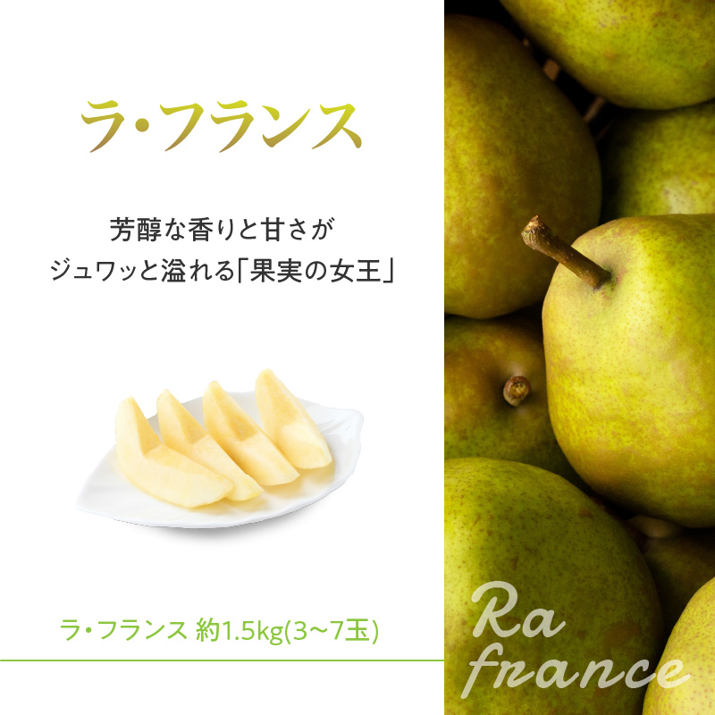 《先行受付》ラ・フランスとサンふじりんごの詰合せ3kg【2026年11月頃より順次発送予定】