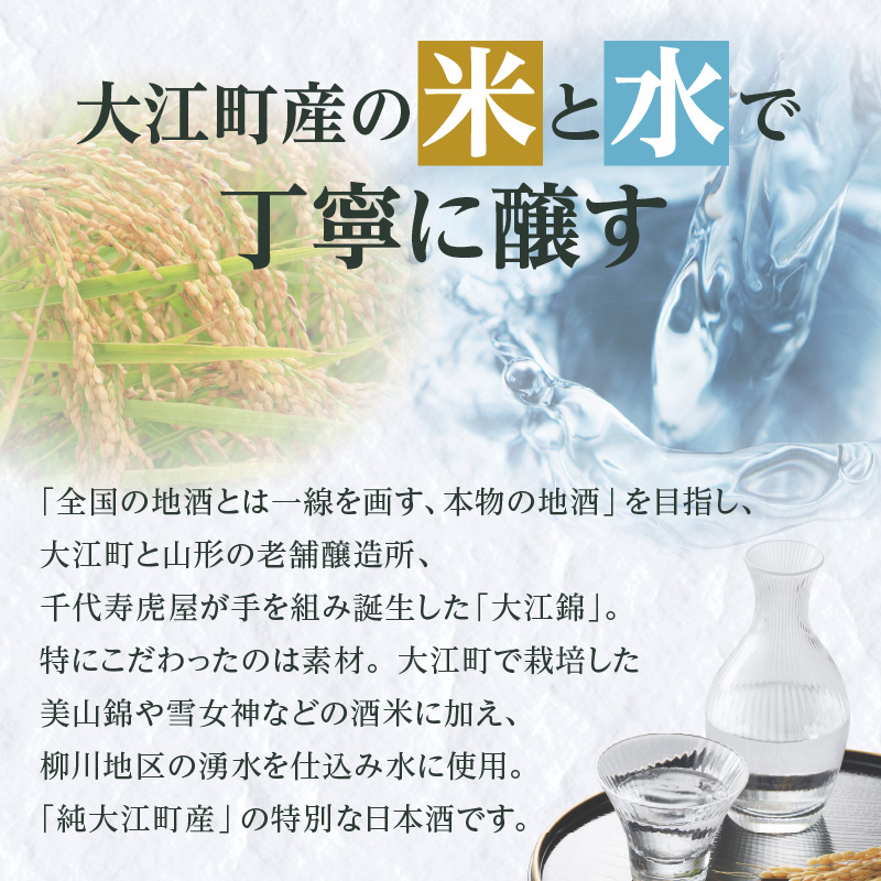 日本酒 大江錦本醸造2升　