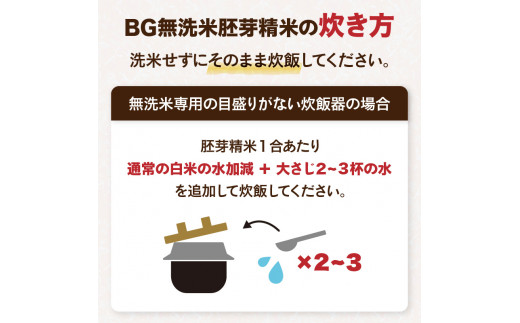 《2ヶ月定期便》山形県産 無洗米 令和7年産 はえぬき 胚芽精米 10kg(2kg×5袋)【山形県産 BG精米製法】