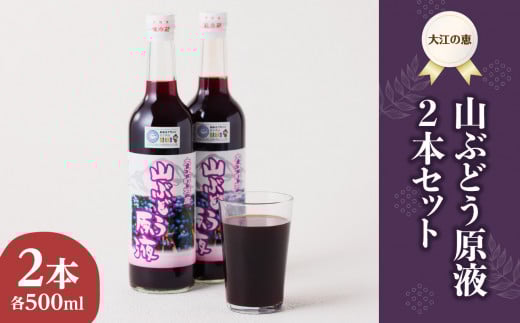 大江の恵 山ぶどう原液2本セット(各500ml）