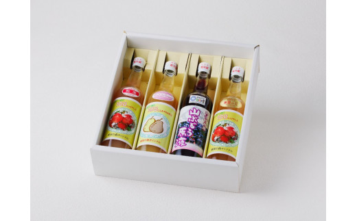 大江の恵 果実の森4種ジュース(各500ml山ブドウ・ラフランス・フジ紅玉）