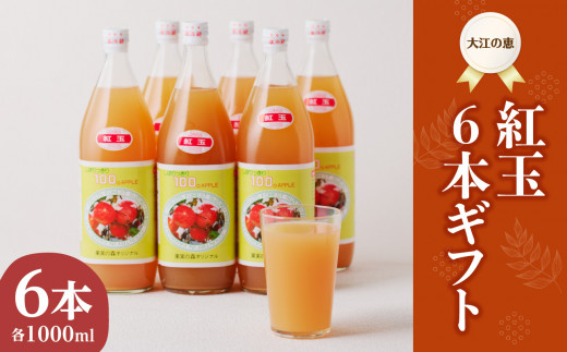 大江の恵 昔なつかしのすっきり紅玉6本ギフト