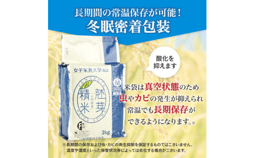 《3ヶ月定期便》山形県産 無洗米 令和7年産 はえぬき 胚芽精米 10kg(2kg×5袋)【山形県産 BG精米製法】
