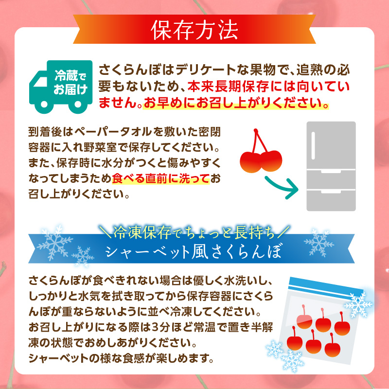 《先行受付》さくらんぼ 佐藤錦 500g 秀品 Lサイズ  バラ詰め 【2026年6月中旬頃〜発送予定】【山形県産さくらんぼ】