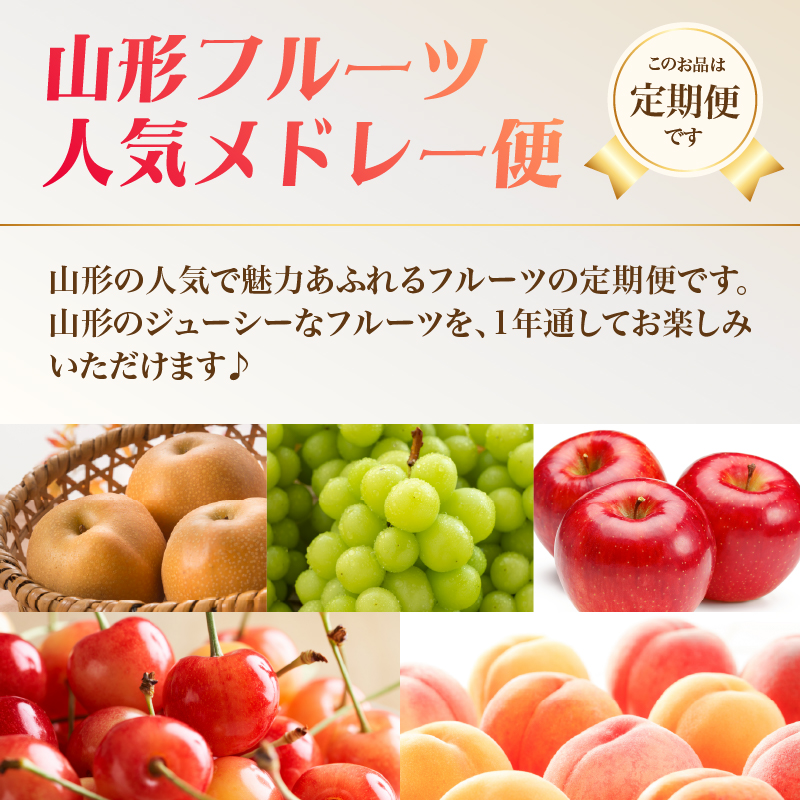 060-T11 山形フルーツ人気メドレー便【定期便全5回】