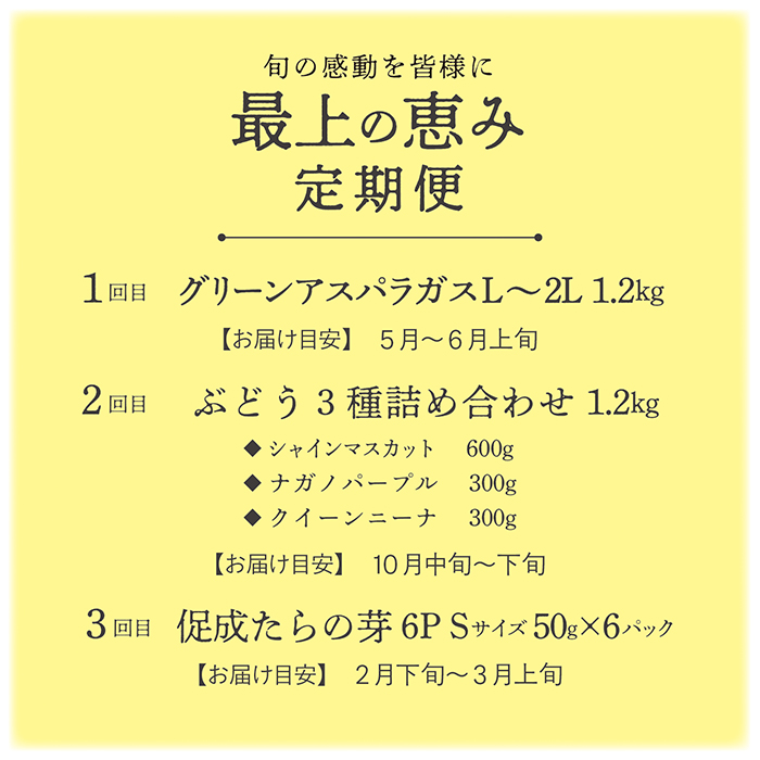 最上の恵み定期便