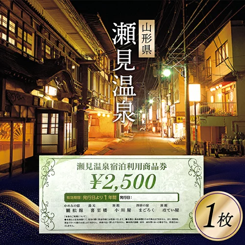 瀬見温泉利用券×１枚