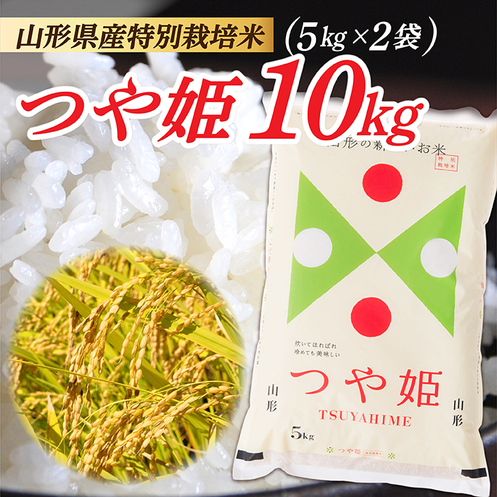 令和7年産 山形県産 特別栽培米 つや姫10kg (5kg×2袋)