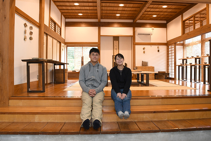 カムロ窯クラック粉引ぐい呑セット