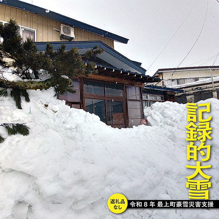 [お礼品の提供なし]令和8年最上町豪雪における災害支援寄附のお願い
