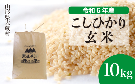 ＜令和6年産米＞令和7年1月上旬発送　コシヒカリ 【玄米】 10kg （10kg×1袋） 大蔵村