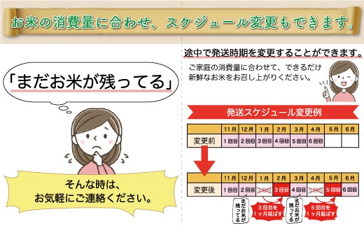 ＜令和7年産米＞ 令和8年3月上旬より発送 はえぬき【白米】30kg定期便 (5kg×6回)
