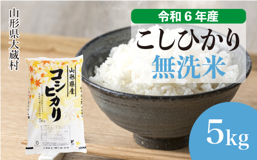 ＜令和6年産米＞令和7年8月下旬発送　コシヒカリ 【無洗米】 5kg （5kg×1袋） 大蔵村