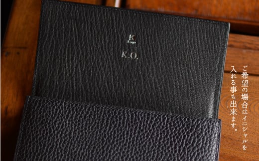 フランス・デュプイ社製TOGO（牛革）　手縫い長財布 ≪ブラック≫