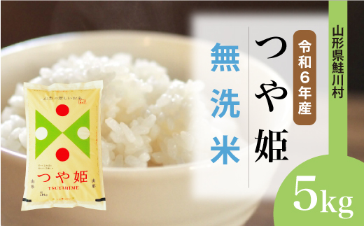 ＜令和6年産米＞令和6年12月上旬発送　特別栽培米 つや姫 【無洗米】 5kg （5kg×1袋） 鮭川村