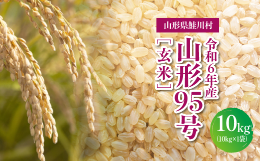 令和6年産　山形95号［玄米］10㎏（10kg×1袋）山形県鮭川村