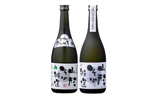 山形県 戸沢村産 戸沢村産 そば(最上早生)・米 100％使用！ そば焼酎『山形そば街道』 720ml 飲み比べ 2本セット 日本酒 焼酎 酒 さけ アルコール  F7W-0037