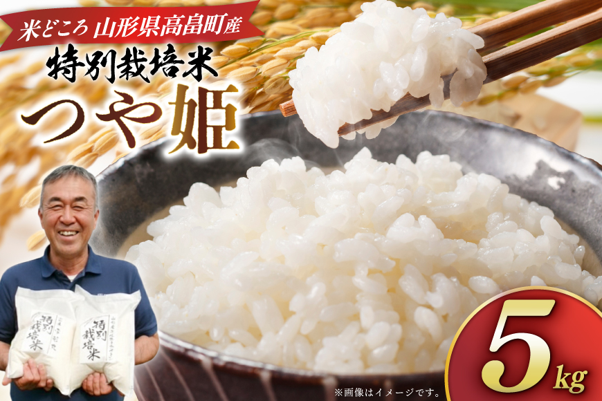 米 令和7年度産 特別栽培米 つや姫 5kg [渡部ファーム 山形県 高畠町 tk06ays810030] お米 白米 精米 ごはん ご飯 ブランド米