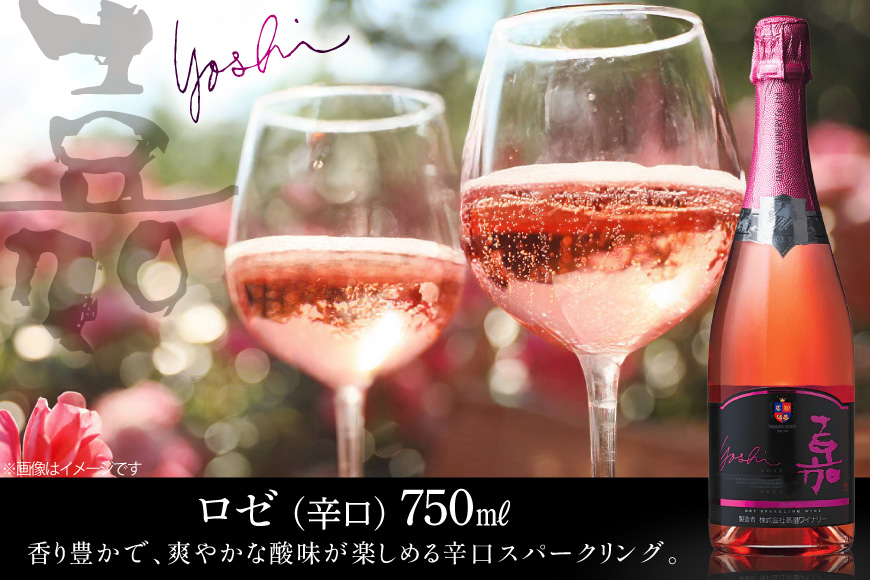 ワイン 嘉 スパークリングワイン 750ml 1本 4回 定期便 総計4本 [高畠ワイナリー 山形県 高畠町 tk06ays730123] 酒 お酒 飲み比べ 酒 さけ アルコール 飲み比べ セット シャルドネ ロゼ 辛口 甘口