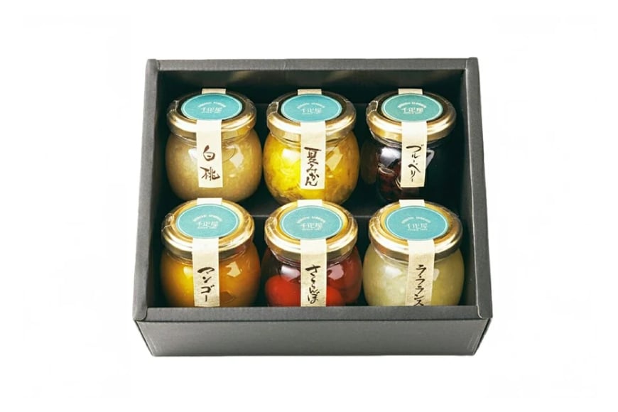 ゼリー 果実ゼリー 詰合せ 6種 計6個 [京橋千疋屋 山形県 高畠町 tk06ayt330001] 白桃 夏みかん ブルーベリー マンゴー さくらんぼ ラ・フランス）果物 くだもの フルーツ ゼリー セット じゃむ