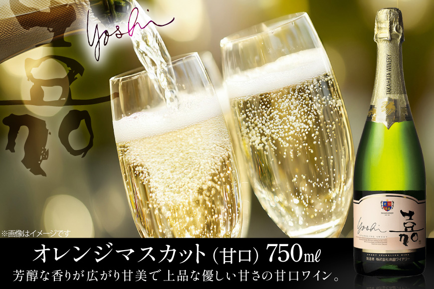 ワイン 嘉 スパークリングワイン 750ml 1本 4回 定期便 総計4本 [高畠ワイナリー 山形県 高畠町 tk06ays730123] 酒 お酒 飲み比べ 酒 さけ アルコール 飲み比べ セット シャルドネ ロゼ 辛口 甘口