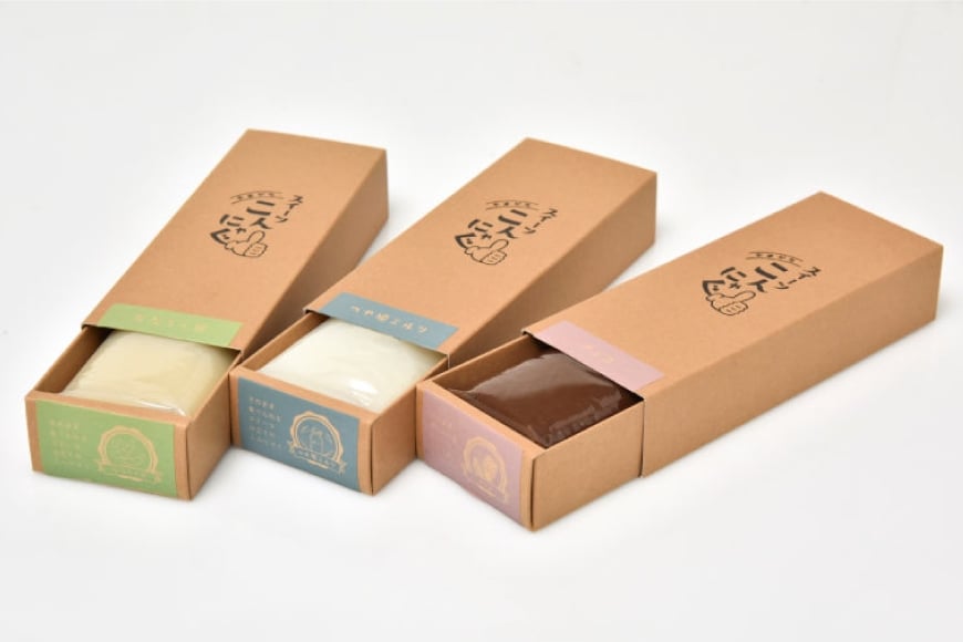 こんにゃく やまがたスイーツこんにゃぐ〜 ３本 [菅野食品 山形県 高畠町 tk06ayt040000] 菅野食品 だだちゃ豆 チョコ ミル スイーツ おやつ