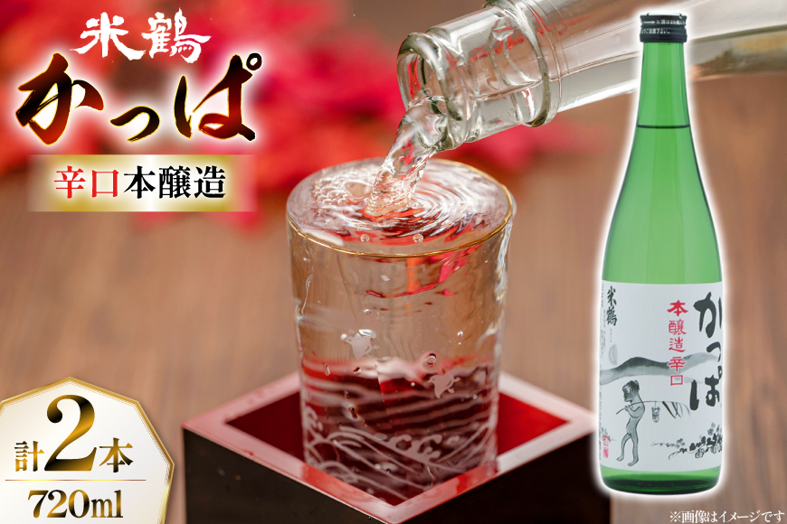 日本酒 辛口 本醸造 辛口かっぱ 720ml 2本 セット [米鶴酒造 山形県 高畠町 tk06ays710008] 酒 お酒 米 720 晩酌 淡麗 熱燗