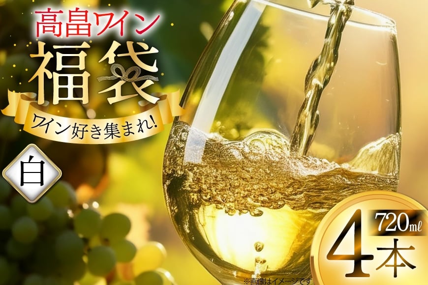 白ワイン 詰め合わせ おまかせ福袋 高畠ワイン 720ml × 4本 [小田部商店 山形県 高畠町 tk06ayt180000] 酒 お酒 飲み比べ 酒 さけ アルコール 飲み比べ セット パーティー