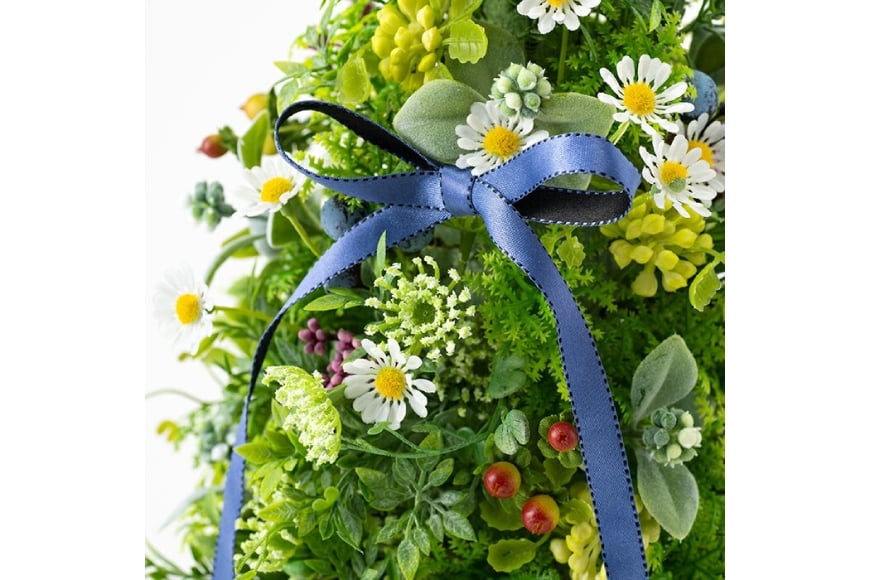 フラワーアレンジメント アーティフィシャルフラワー グリーンツリー [La.Rose Fleur 山形県 高畠町 tk06ayt140004] 花 はな 造花 フラワー アレンジメント インテリア 飾付 ハンドメイド ツリー クリスマス