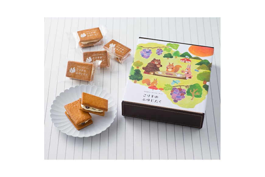【期間限定発送】 バターサンド レーズンバターサンド こりすのふゆじたく 12個 [菓子工房COCOイズミヤ 山形県 高畠町 tk06ays920001] デラウェア 使用 菓子 おかし スイーツ 焼菓子 洋菓子 クッキー バター