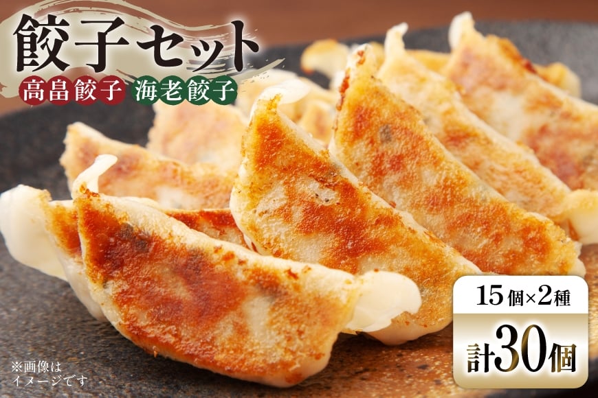 餃子 セット 高畠餃子 海老餃子 各15個 計30個 [後藤屋 山形県 高畠町 tk06ays690004] ぎょうざ ギョウザ