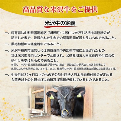 【特選米沢牛A-5】しゃぶしゃぶ用　2.4kg(400g×6包)　【配送不可地域：離島】【1204068】