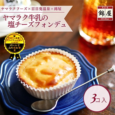 ヤマラク牛乳の塩チーズフォンデュ3個入【1676254】