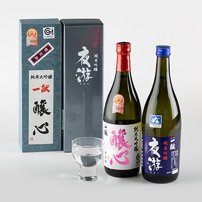 川西町の地酒「純米大吟醸　醸心」と「純米吟醸　夜游」セット【1407734】