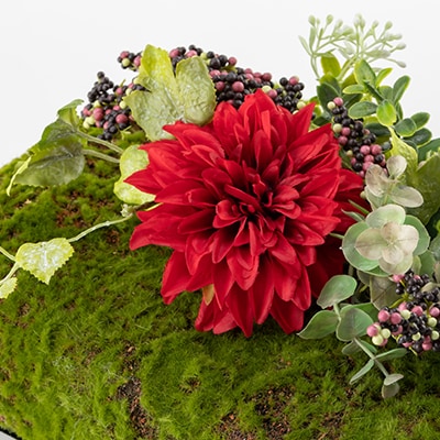 インテリアアートフラワー(赤)【1408586】