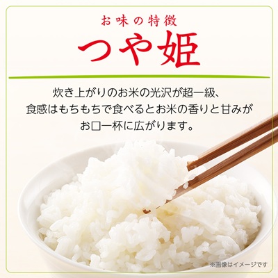 【毎月定期便】山形県産特別栽培米「つや姫」10kg(5kg×2袋)全3回【4076722】