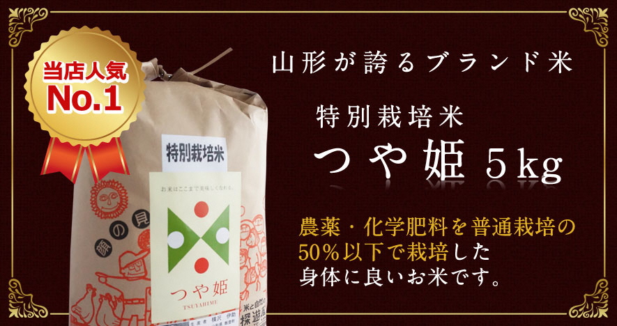 特別栽培米つや姫　白米　10kg（令和6年山形県飯豊町産）