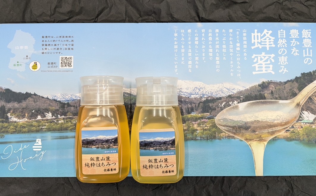 純粋はちみつ チューブ入り 2本セット（アカシア・とち）山形県飯豊町産蜂蜜
