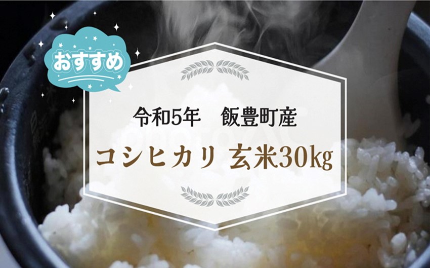 コシヒカリ　玄米30kg（令和5年山形県飯豊町産）