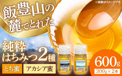 純粋はちみつ チューブ入り 2本セット（アカシア・とち）山形県飯豊町産蜂蜜 - 国産 蜂蜜 食べ比べ おすすめ 送料無料 山形県 飯豊町 佐藤養蜂