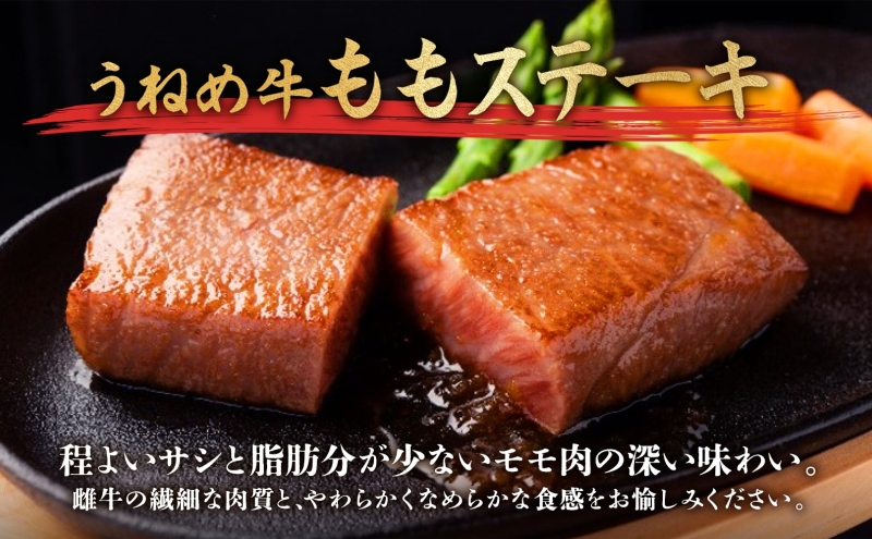 A5等級 うねめ牛 もも ステーキ 計600g 100g×6P 黒毛和牛 牛肉 お肉 雌牛 和牛 国産 牛肩 モモ 赤身 ステーキ 鉄板 肉厚 料理 焼き肉 焼肉 A5 お取り寄せ 人気 希少 高評価 贈答 プレゼント ギフト 冷凍 さくらやフーズ 福島県 郡山市 